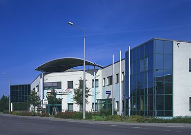 Einkaufscenter und Polizeiwache in Leipzig Grünau