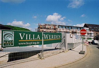 Baufortschritt der VILLA WERDEN